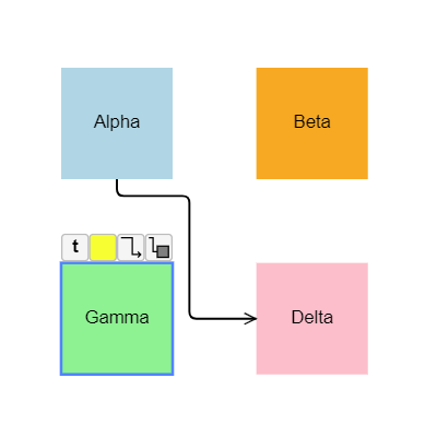 Selected nodes show a row of buttons that execute commands or start tools.